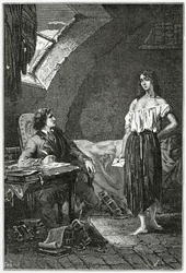 Illustration aus Les Misérables, 19. Jahrhundert